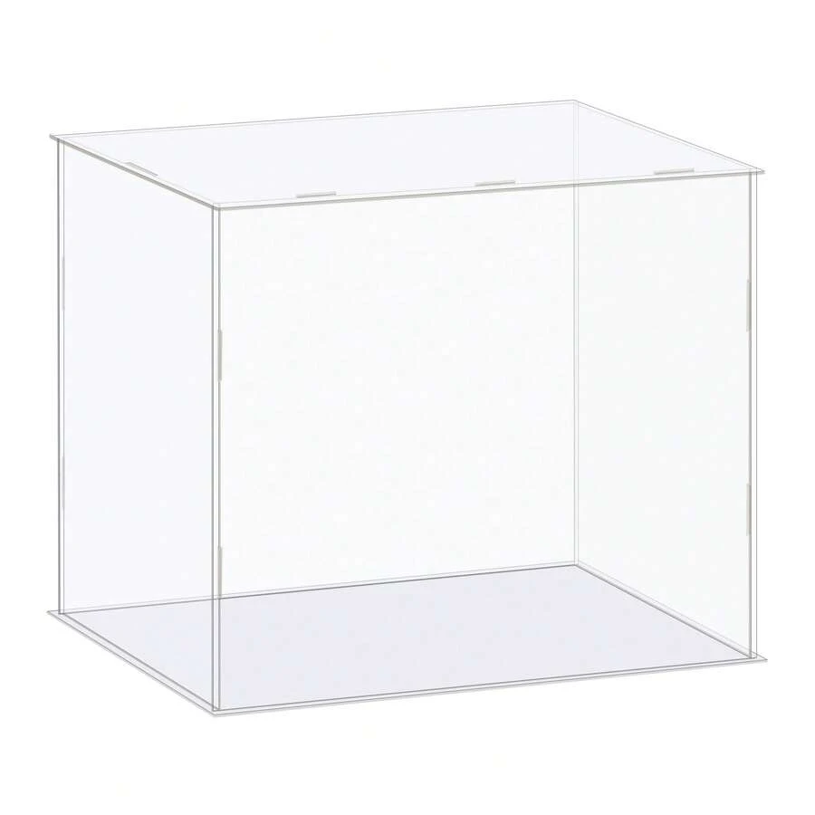 Clear Display Case, Acrylic Box Assemble Dustproof Box Showcase For Collectibles, Crafts - Clear 12.2x6.3x10 Inch - View 1