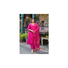 Plus Size Rani Pink Salwar Suit UK Next Day - Multicolor - View 1