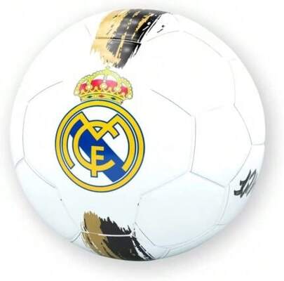 Roger´s Balón de Futbol  Grande, Licencia 100% Oficial, Color Blanco Con Líneas doradas, Talla 5, Kiglam. Envios 24-48 horas