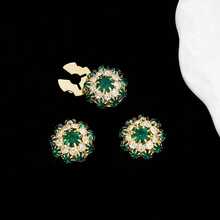 2pcs Crystal Button Set, Women's Cuff Buttons, Detachable Crystal Button Clips, Suitable For Women's Shirt Cuffs, Shiny Button Decor For Clothing - Star - View 3