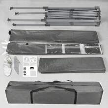 MCC Direct Pop-Up Gazebo 2m X 2m With Sides Silver Protective Layer Waterproof Marquee Canopy WS - Grey - View 3