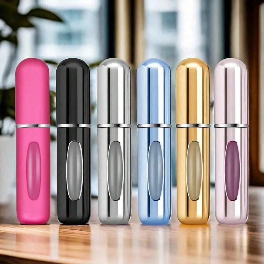 6Pcs Travel Perfume Bottle Refillable Portable Mini Atomizer Spray Perfume Bottle Refill Bottle Women Pocket Dispenser Cologne Sprayer 5ml Storage Containers