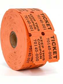 1000张抽奖券、情侣票、活动票、入场券、班级奖励、筹款活动和幸运抽奖，适用于大型活动、家庭聚会、节日派对 - 彩色 - 查看 11