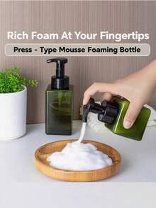 1个可重复灌装的透明真空瓶，适用于沐浴露、洗衣液、洗发水、润肤露、洗手液等。 - 無色 - 查看 10