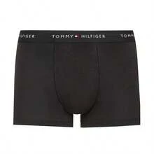 Tommy Hilfiger 3 Pack Men's Trunks - Black - View 2