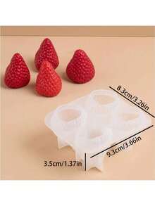 Khuôn nến silicon AromaRelax hình dâu tây 3D tự làm thủ công hương thơm lãng mạn cho tiệc ngày lễ tình nhân trang trí nhà quà tặng sinh nhật - trắng - Xem 10