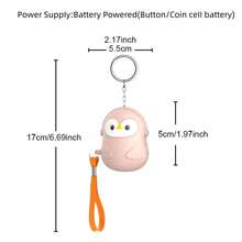 130dB高音企鹅形个人安全警报器，小巧可爱设计，适合女性、独居老人、慢跑、徒步旅行和其他安全紧急情况 - 彩色 - 查看 4