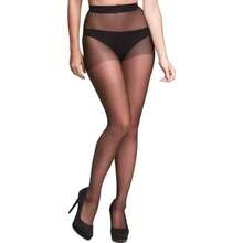Black 20 Thread Fine Classic Microfiber High Waist Seamless Tights Great Quality - Black - View 3