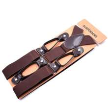 Vintage Suspenders Men Women Adult Leather Trimmed Button End Y Back Adjustable Elastic Trouser Braces Straps Belt Wedding Party Autumn-Winter Accessories Halloween Costume,Suitable For Teens, Youth,Men,Casual, Outdoor, Athletic, Vacation, Graduation Gifts, Birthday, Daily Wear
