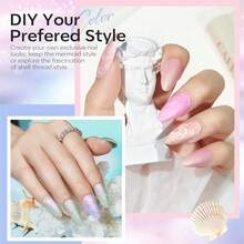 Cat Eye Gel Nail Polish Set, 6 Colors 9D Glassy Cat Eye Glitter Gel Polish Black Red Purple Blue Silver Brown Nail Polish All Seasons With Magnet Soak Off Led DIY Salon Gift-842643 - AAA0-美人魚的貝殼 - 查看 4
