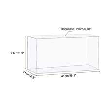 Clear Display Case, Acrylic Box Assemble Dustproof Box Showcase For Collectibles, Crafts - Clear 16.1x4.3x8.3 Inch - View 2