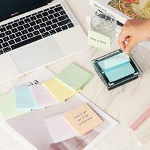 3x3 Inch Pop-Up Sticky Notes, 6pcs Candy Color Note Pads, 50 Sheets Per Pad, 1/6/12 Pads, Total 50/300/600 Sheets, Individually Packaged, Easy To Stick, Suitable For Home, Office, Notebooks - Multicolor - View 7