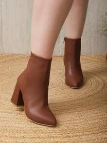 Women Ankle Boots & Booties - Camel - View 2