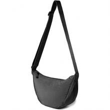 Nylon Crescent Crossbody Bag For Women Men Fanny Pack Small Travel Sling Bag - 黑色 - 查看 1