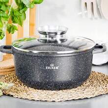GARNEK MARMUROWY 4.4L / 24cm ZILNER ZL9005 - Black - View 2
