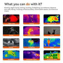 T GTGUARD Hawkeye Ai15 Thermal Imaging Monocular - 8x Digital Zoom Night Vision With Hot Spot Tracking, 1.54" Screen, IP66 Waterproof, Photo/Video Recording For Hunting/Surveillance, Works In Total Darkness & Smoke - 黑色 - 查看 10