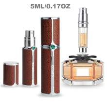 1 件奢华优雅便携式迷你可填充雾化器，底部填充设计，香水喷雾瓶，旅行香水瓶可填充，您的旅行和商务必需品