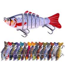 7-Section 10cm Multi-Jointed Fishing Lure, Minnow Hard Bait, Hengjia VIB Fishing Lure - Multicolor - View 1