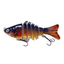 7-Section 10cm Multi-Jointed Fishing Lure, Minnow Hard Bait, Hengjia VIB Fishing Lure - Multicolor - View 9