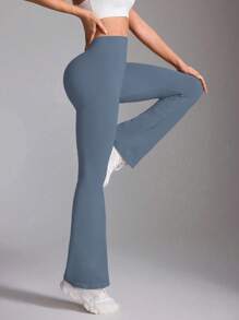 Speed mate Women's Tight-Fitting Dance Wide Leg Pants Yoga Sports Bell-Bottoms,Fleece