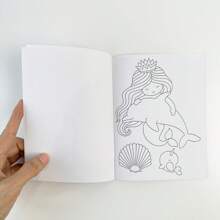 Livro de colorir DIY com tema de sereia para crianças, livro de atividades de desenho e rabiscos divertido e criativo com cenas subaquáticas mágicas, ideal para rabiscar, esboçar e aprender sobre criaturas marinhas, ótimo para amantes de sereias e jovens artistas aspirantes