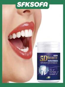 5D亮白牙粉：3天亮白牙齿，一次亮泽深层清洁 - 彩色 - 查看 2
