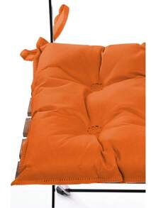 MADE IN TURKEY 2 Pack Comfortable & Soft 40*40 Cm Chair Cushion – 250g Silikon Filling – Soft & Durable - Yellow - View 4