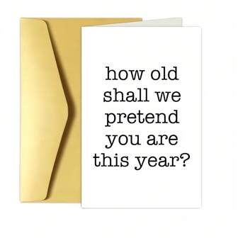 Humorous Happy Birthday Card - Unique Gift For Men, Women, Parents & Friends