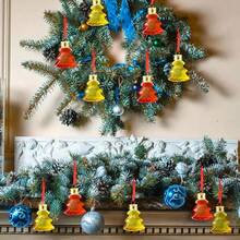 10pcs,Christmas Tree-Shaped Decorations For Filling Beverages - Wine Ball Tree Decorations, Transparent Bottle-Shaped Hanging Balls And Bell Pendants, Suitable For Festive Party Decorations - Multicolor - View 2