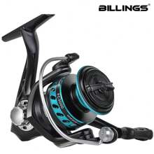 BILLINGS Spinning Reel,Freshwater Saltwater Fishing Reel Spinning,10KG Max Drag With Metal Spool,Super Smooth,5.2:1 Gear Ratio,Fold Rocker Easy Carry,Left/Right Interchangeable