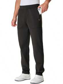 34"/36" Inseam Mens Tall Sweatpants Water Resistant Fleece Lined Pants Men With 3 Pockets Workout Joggers-2025 - 黑色 - 查看 8