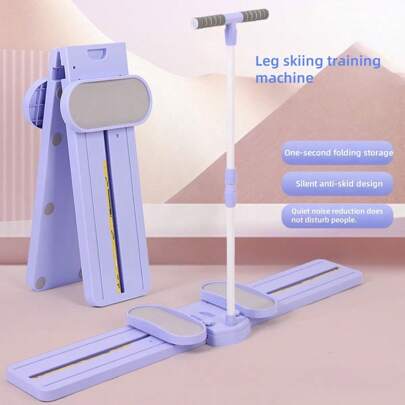 Multi Functional Fitness Board, Pilates Mat, Full Body Training Slider, One Two In One Leg Exercise Equipment, Adjustable Weight Loss Ski Trainer, Used For Thigh, Waist, Pelvic, And Gluteal Muscle Training And Body Shaping. Ski Adjustable Shaping Board, Home Office Fitness Equipment