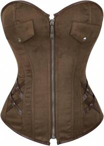 Local Shipping 2025 New  Corset Tops For Women: Plus Size Renaissance Corset - Lace Up Bustier Overbust Halloween Costume - Photo Shoot