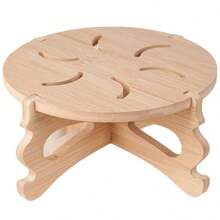 竹木花架 室内/阳台盆栽支架 可移动桌面鱼缸/花盆展示底座 - 彩色 - 查看 5