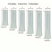 4pcs Elegant Breathable Outdoor Sheer Curtains | Semi-Transparent, Lightweight Polyester, Machine Washable, With Rod Pocket For Patio, Porch, Gazebo, And Backyard - All-Season Decorative Drapes, Garden Curtain