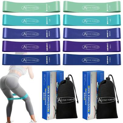  ACTIVE FOREVER Resistance Band, Pull Up Assist Band, Fitness Band, Suitable For Muscle Stretching, Yoga, Exercise