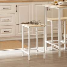 SoBuy OGT11-HG, Bar Set-1 Bar Table And 4 Stools, 5 Pieces Home Kitchen Breakfast Bar Set Furniture Dining Set Bar Table And Stools Set Bar Table And Stools Bar Table With Bar Stools Bar Table Set Dining Table Set Kitchen Table & Chair Sets Breakfast Dining Room Furniture Gray Morden Style Minimal Style Nordic Style Metal - White - View 7