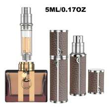 1 件奢华优雅便携式迷你可填充雾化器，底部填充设计，香水喷雾瓶，旅行香水瓶可填充，您的旅行和商务必需品