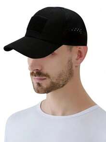 1顶军用迷彩棒球帽 - 透气战术帽,带魔术贴和眼镜槽,新款男士迷彩棒球帽,透气遮阳帽,适合户外运动、狩猎、徒步、露营、海滩、钓鱼(帽子图案随机,因为整块面料是裁剪的) - 彩色 - 查看 6