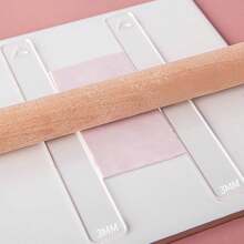 1pc/2pcs 2/3/4/5/6mm Transparent Acrylic Solid Rolling Pin Clay Thick Ruler Acrylic Rolling Track Clay Depth Pottery Auxiliary Tool