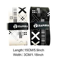 1 miếng băng dính chống trượt tự dính ZARSIA dành cho vợt cầu lông và vợt tennis, bao bọc cần câu chống sốc, bao da giả cho vợt tennis - Đen & Trắng - Nhiều màu - Xem 3
