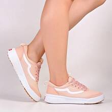 Men's Rugged Urban Sneakers With Suede And Comfortable Lining - Pink With White - View 5