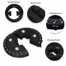 1 pieza Luz de paraguas, Luz de paraguas para patio exterior, Bombillas LED de alta luminosidad, 3 modos de iluminación, Fácil instalación, Abrazadera ajustable y bucle colgante, Adecuado para: Jardín, Fiesta en el patio, Paraguas de patio, Paraguas de tienda, Paraguas de playa