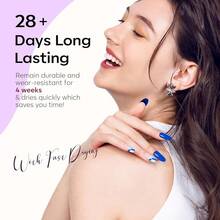 Cat Eye Gel Nail Polish Set, 6 Colors 9D Glassy Cat Eye Glitter Gel Polish Black Red Purple Blue Silver Brown Nail Polish All Seasons With Magnet Soak Off Led DIY Salon Gift-842643 - AA6-極光變色龍 - 查看 7