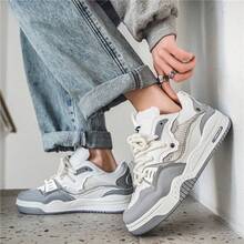 男鞋2025春秋季新款复古休闲运动鞋夏季防滑厚底运动鞋 - 淺灰色 - 查看 8