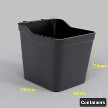 Complete Perforated Board Wall Panels, Plastic Accessories For Pegboard Display And Storage Racks, DIY Entry Wall, Hooks, Baskets, Divider Hooks, Storage Display Wall, Multi-Functional Display Rack, ABS Plastic Entry Display Rack, Gray Honeycomb Grid, With Hidden Screw Holes, Suitable For Key Display/Vertical Expansion/Computer Room Display/Home Office/Kitchen/Studio/Store And Various Occasions - Multicolor - View 24