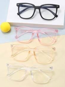 4pairs Children's Multicolor Pc Geometric Nails Non-Prescription Glasses - Multicolor - View 8