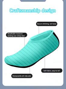 1 Pair Water Shoes Barefoot Water Socks Quick Dry Non-Slip, Suitable For Swimming, Beach, Barefoot, Yoga, Sports, Swimming Pool, Camping, For Men, Women, Teens, Beach Essentials