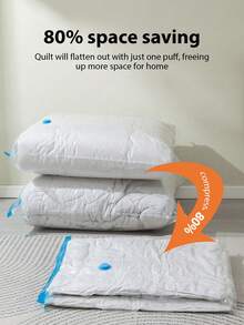 21 In 1 Vacuum Storage Bags Set For Clothes Travel -Vacuum Bag Multi Size Combination+Hand Pump Set With Large Capacity Storage,Travel Pump Vacuum Sealer Bag With Double-Zip Seal And Triple Seal Turbo-Valve For Max Space Save - 無色 - 查看 4