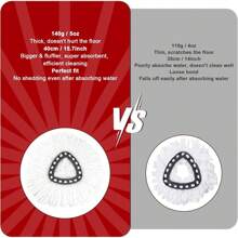 2 Pack Scrubber Mop Head For O-Ceda EasyWring 1-Tank System, Spin Mop Scrub Brush Head Replacement, Shower Floor Scrubber, Hard Bristle Cleaning Brush For Bathroom Kitchen Tile And Hard Floor